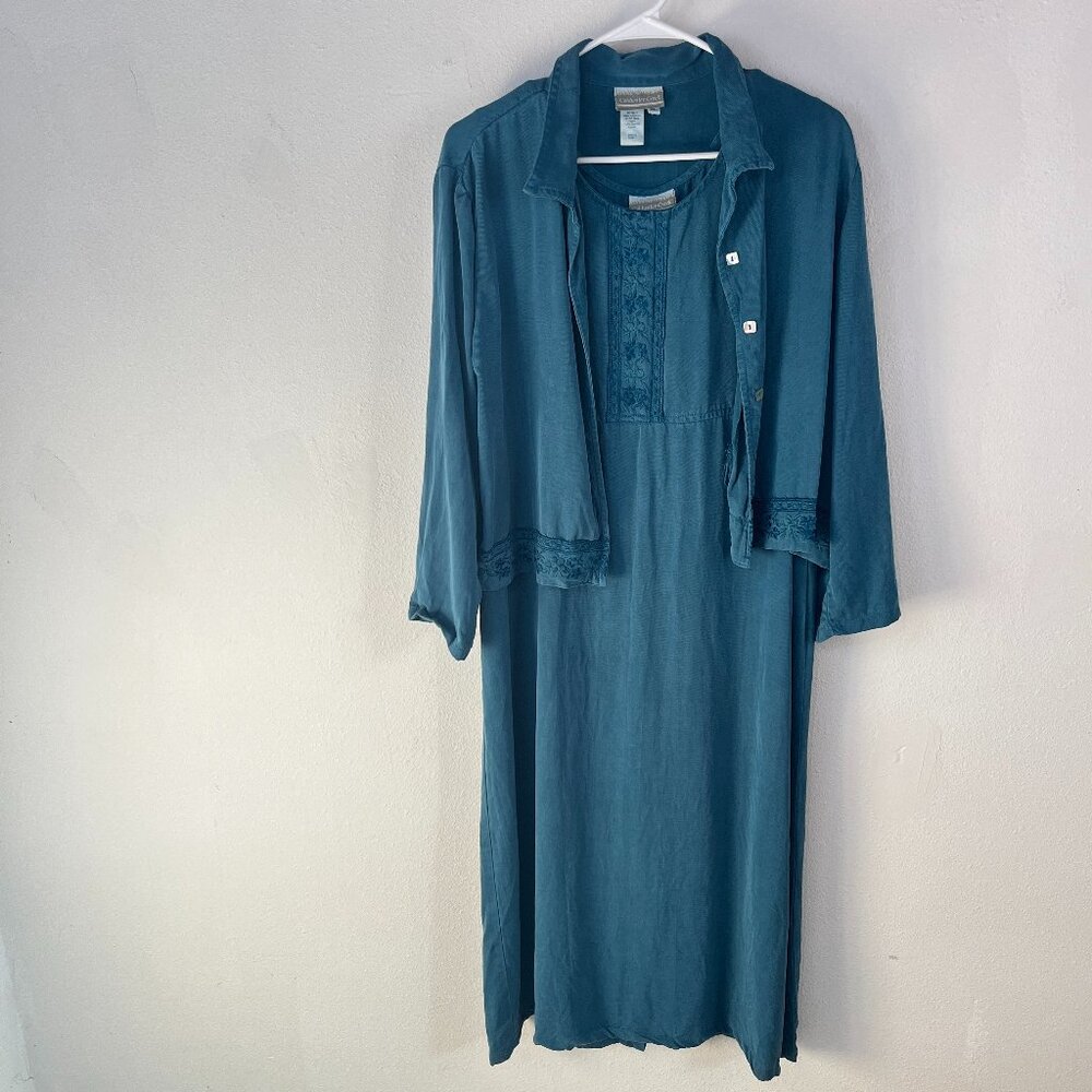 Coldwater Creek PL Travel Tank Dress and Jacket Set